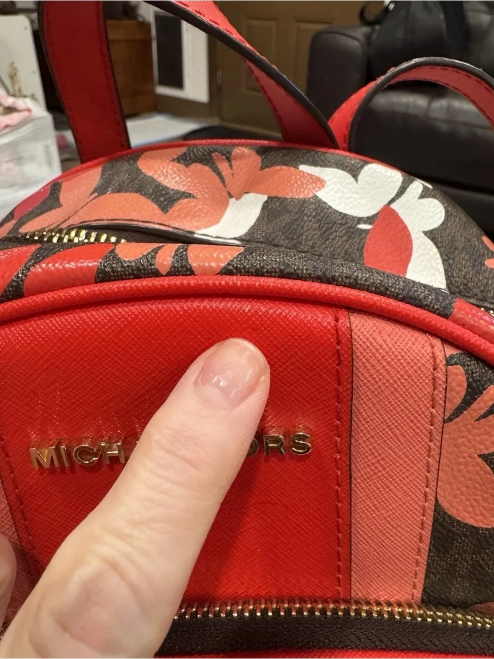 Michael Kors | Dark Sangria Butterflies Signature Abbey Backpack